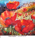 Poppies Kingdom, Oil on Canvas